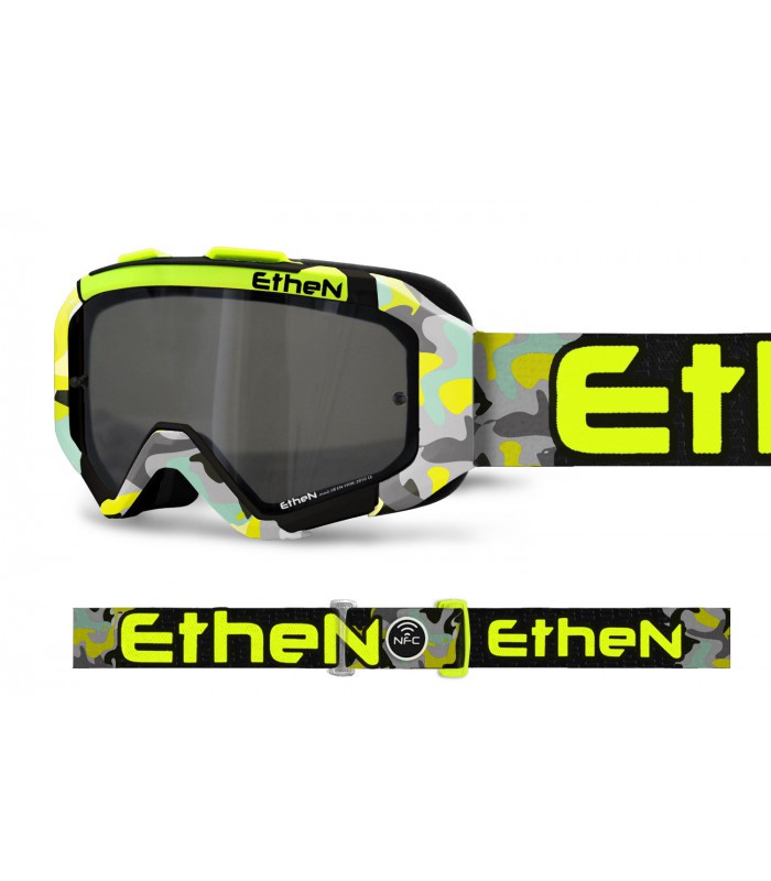 MASCHERA ETHEN  ARES CAMOU GIALLO FLUO