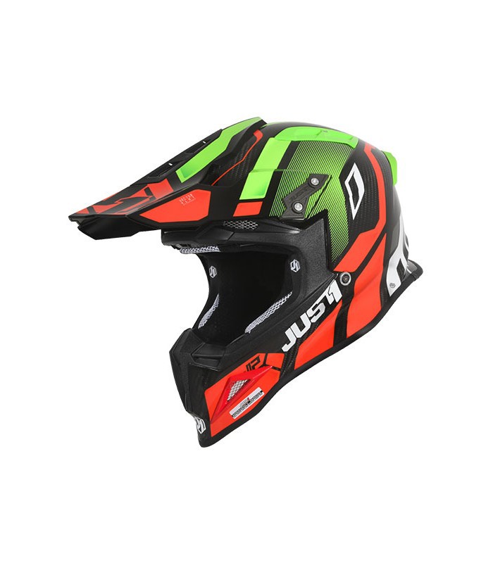 CASCO JUST1 J12 VECTOR RED/ LIME/ CARBON  XS
