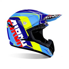 CASCO AIROH SWITCH SIGN BLUE GLOSS L