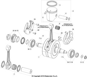 Ricambi Beta RR 200 2T 2019-2026 